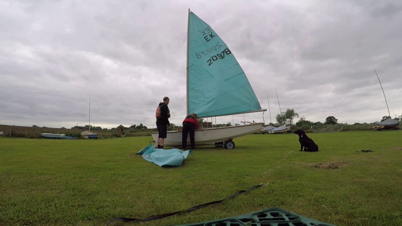 rigging enterprise sailboat