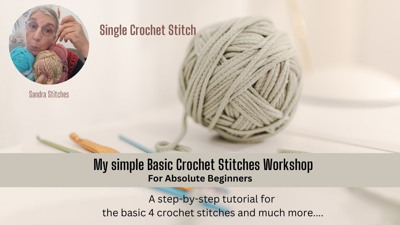 How to Single Crochet for Beginners - Lesson # 2 - YouTube
