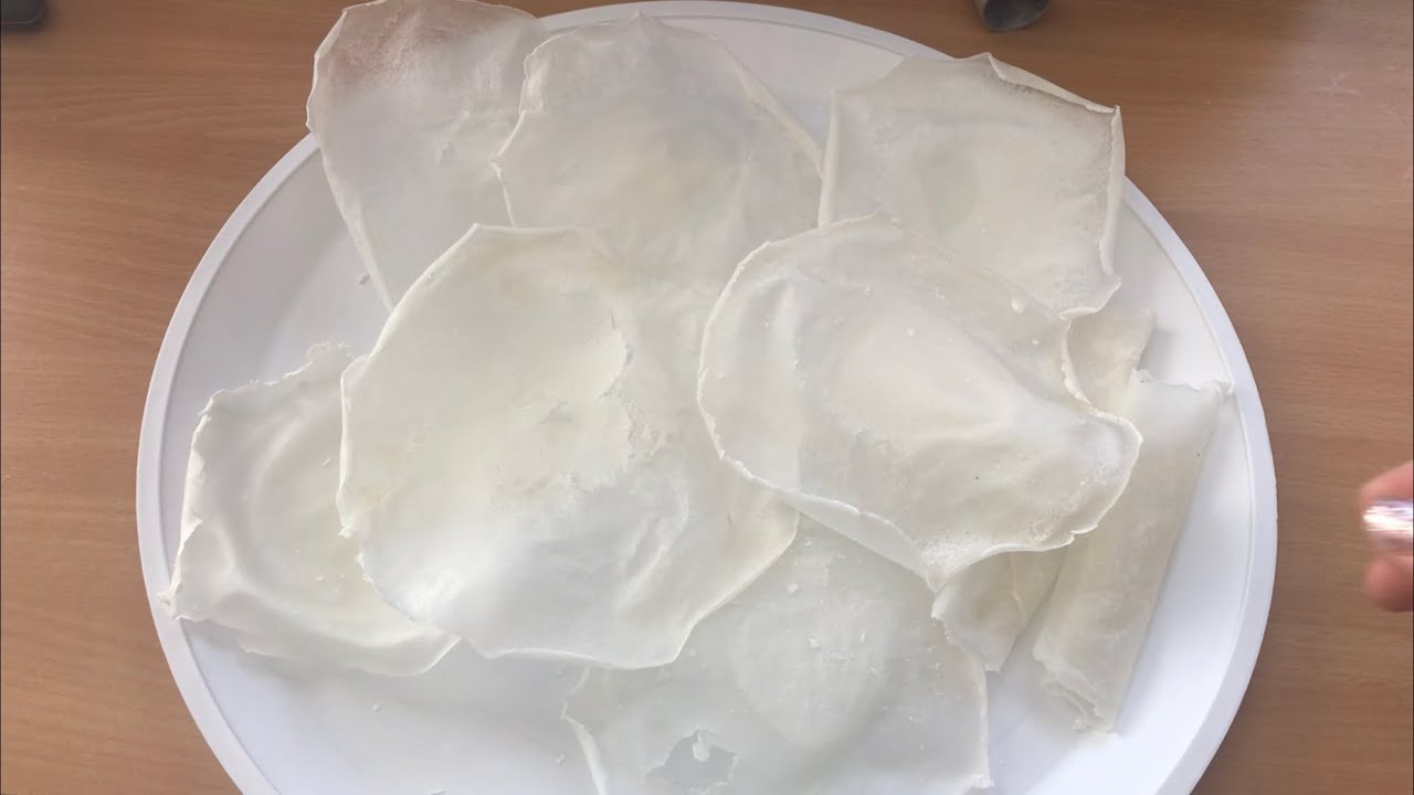 How to make homemade rice paper sheets 
