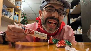 ASMR. Eating Strawberry Bon Bond With Necco Wafers!!