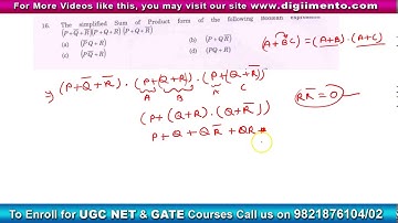 ISRO Previous Year Question of exam 2016 - Q16 with Solution