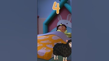 Time to Count Sheep with Nina! 🐑 Bedtime Routines for Kids! 😴🌙 #shorts #cocomelon #bedtime #sheep