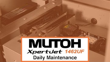 MUTOH XpertJet 1462UF Daily Maintenance