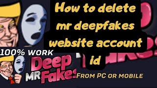 How to delete mr deepfakes website account id  #mrdeepfakes #deletemrdeepfakesid #deleteaccount