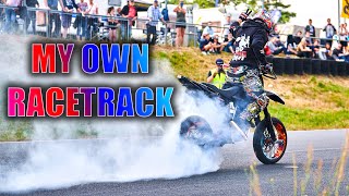 STUNTSHOW ON AN EMPTY RACETRACK