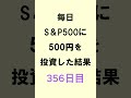 【NISA】S&P500積み立て356日目