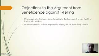 Bioethics Truth Telling and Confidentiality Lecture Video Part 1