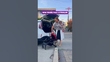 Moms Can Fold A Stroller With One Hand in 3 Seconds... Dads Need A Team! #shorts