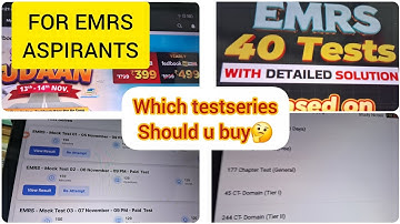 🔊📢IMPORTANT INFORMATION REGARDING MOCK TEST PLATFORM ||BEST TEST SERIES FOR EMRS ASPIRANTS📝||  