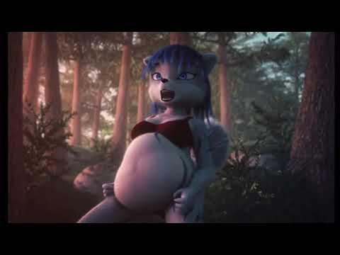Massive Wolf-girl Belly Growling