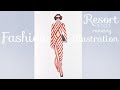 HOW TO DRAW STRIPES Fashion illustration with makers from GUCCI resort 2023 runway