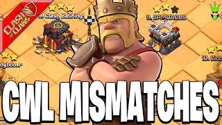 THESE CWL MISMATCHES ARE ANNOYING! - Clash of Clans
