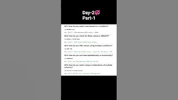 #Shorts #YouTubeShorts #sql #SQLTutorial #InterviewPrep #coding #programming #TechShorts #LearnSQL