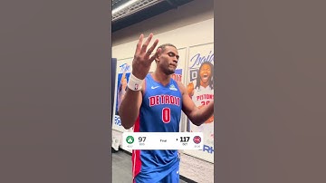 YOU KNOW THE PISTONS WON AGAIN.