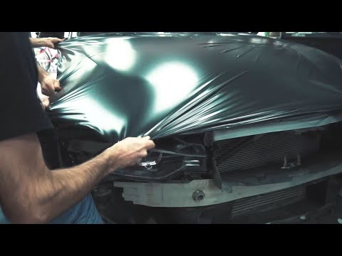 Проект Злая Пушка, BMW 3 series оклейка в матовый сатин. Оклейка автомобиля виниловой пленкой