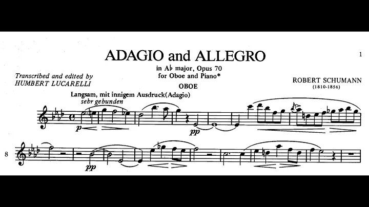 Adagio and Allegro for Oboe & Piano, Op.70 (Schuma...