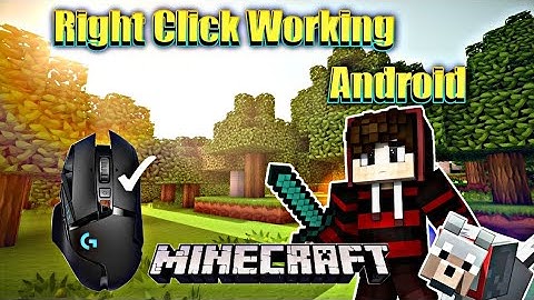 How to fix right click not working in Minecraft pocket edition ll Right click working Android mepe