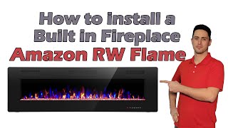 how to install a built in electric fireplace. RW flame by Renovation school 123,738 views 2 years ago 8 minutes, 24 seconds