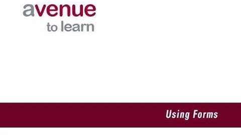 Filling out a Form and Adding it to your Learning Portfolio