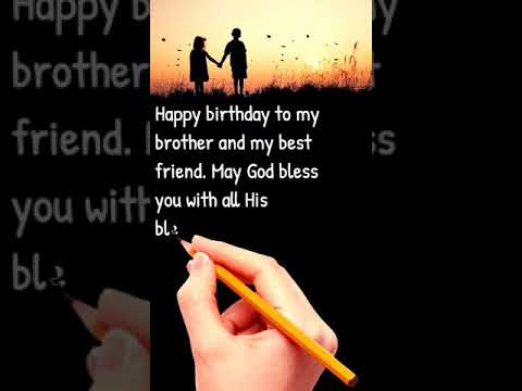 Video: Vooraf verjaardagswensen voor oudere broer?
