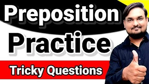 Preposition practice exercise | Preposition objective questions Practice set | in English grammar