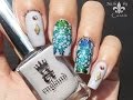 Foil Flower Stamping Nail Art