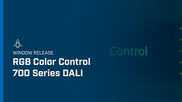 Enabling RGB color control with 700 Series for DALI | Intesis