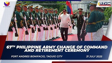 67th Philippine Army Change of Command and Retirement Ceremony