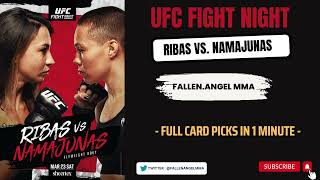 UFC Fight Night: Ribas vs. Namajunas | Full Card Fight Picks in 1 Minute