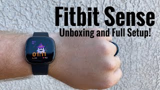 NEW Fitbit Sense Smartwatch Unboxing and Full Setup!