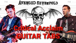 Avenged Sevenfold - Critical Acclaim | Rhythm & Lead GUITAR TABS | Cover | Tutorial | Lesson