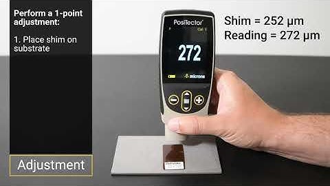 Defelsko Positector 6000 การปรับค่าความหนา (Gauge adjustment) ของเครื่องวัดความหนา