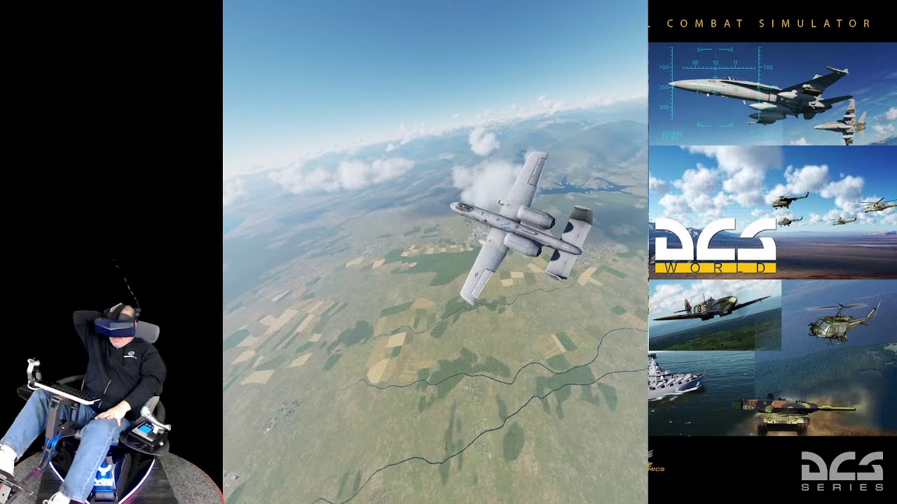 Flying in DCS world with Pimax 8KX and Yaw VR