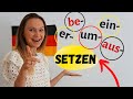 Verben mit dem Wortstamm -setzen (Wortschatz erweitern Deutsch b2, c1)