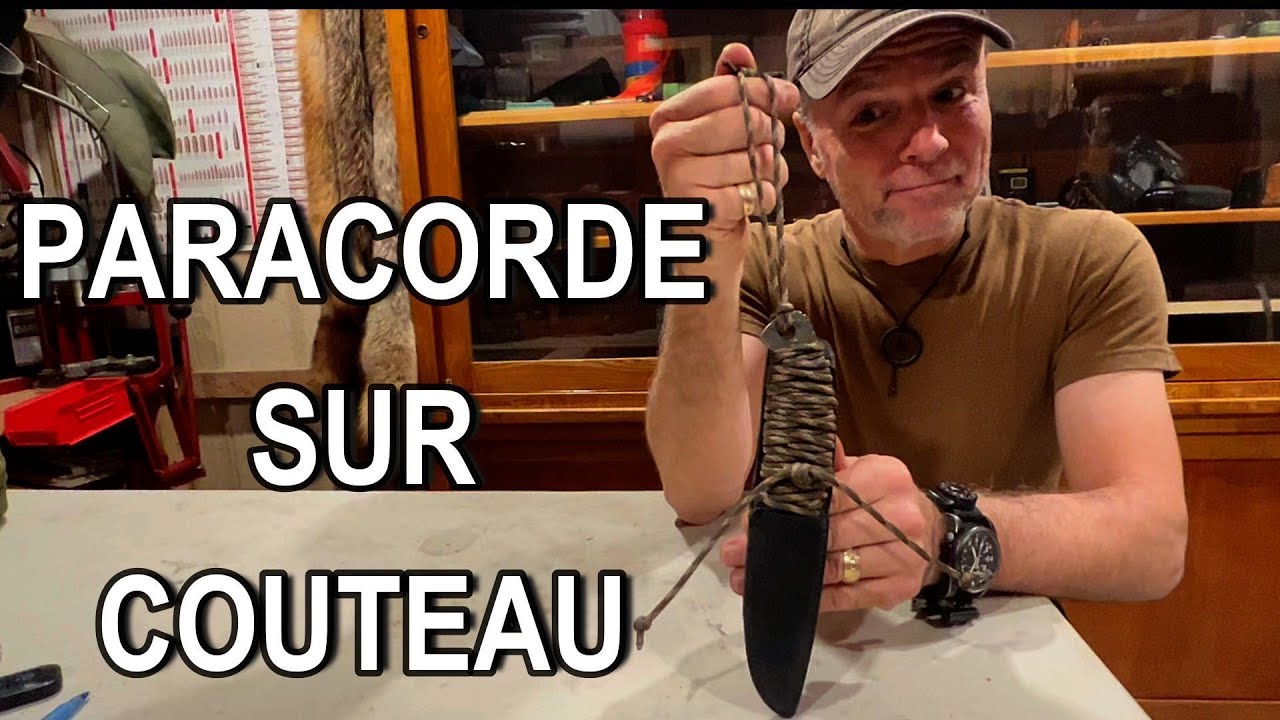 PARACORDE SUR COUTEAU #astuce #survie #rockwoodsurvie