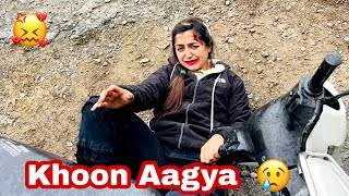 Megha Scooty Seekhne Mae Gir Gayi 😰😭 ||Sandeep Bhatt Vlogs||