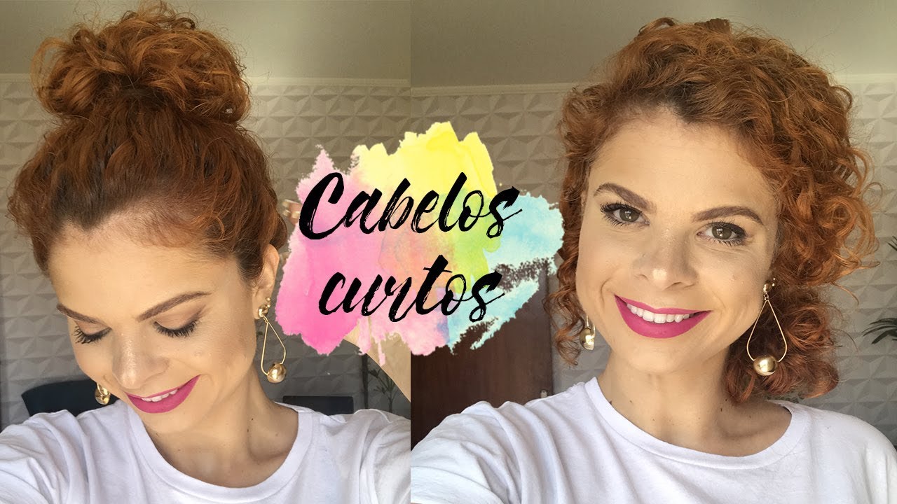Penteados para cabelos cacheados curtos