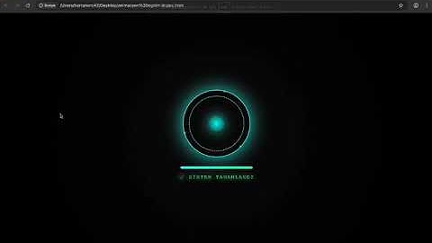 💻 HTML & CSS ile Canlı “Sistem Yapımı” Animasyonu | Hoş Geldin Ekranı Tasarımı 🚀