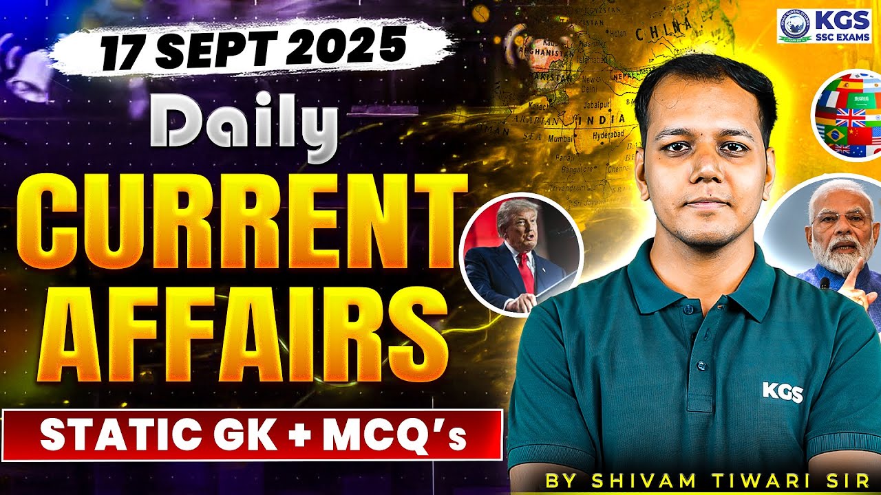 17 September | Daily Current Affairs Live | Current Affairs for SSC ...