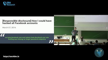 sec4dev 2019 – Common API Security Pitfalls – Philippe De Ryck