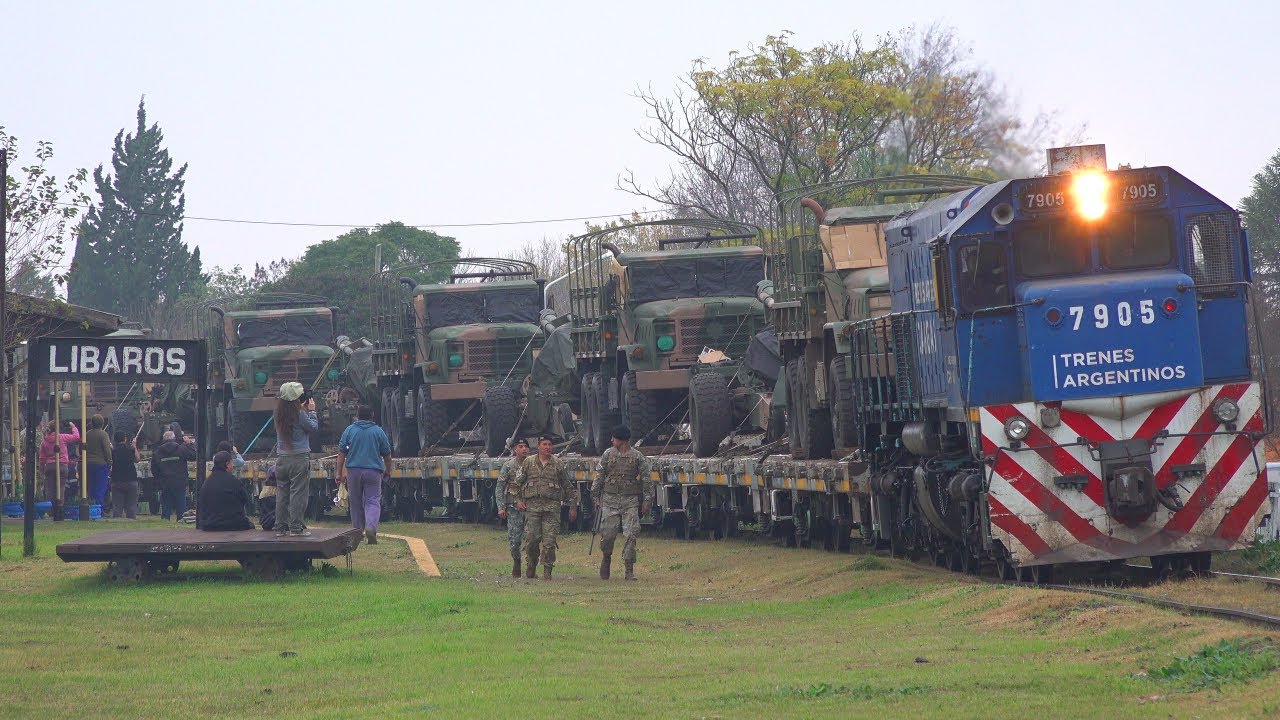 TREN MILITAR a MONTE CASEROS! Entre Basavilbaso y Concordia, Línea Urquiza