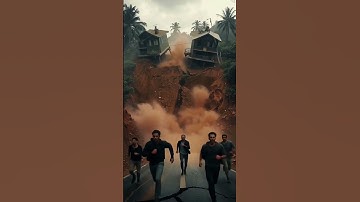 Nature’s Wrath: Landslide & Flood Destroy Everything | 4K Cinematic #landslide #shorts