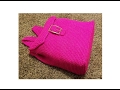 Easy Crochet A Backpack |  RedHeart Reflective Yarn | Bagoday Crochet Tutorial #364