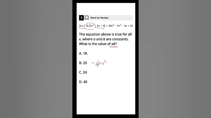 HARD SAT Math Question Explained #satprep #satmathprep #education