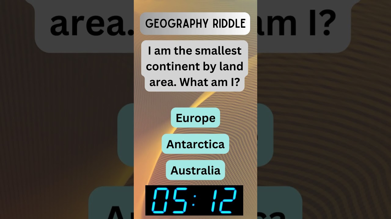 Geography Puzzle #7: Prepare to be Amazed 