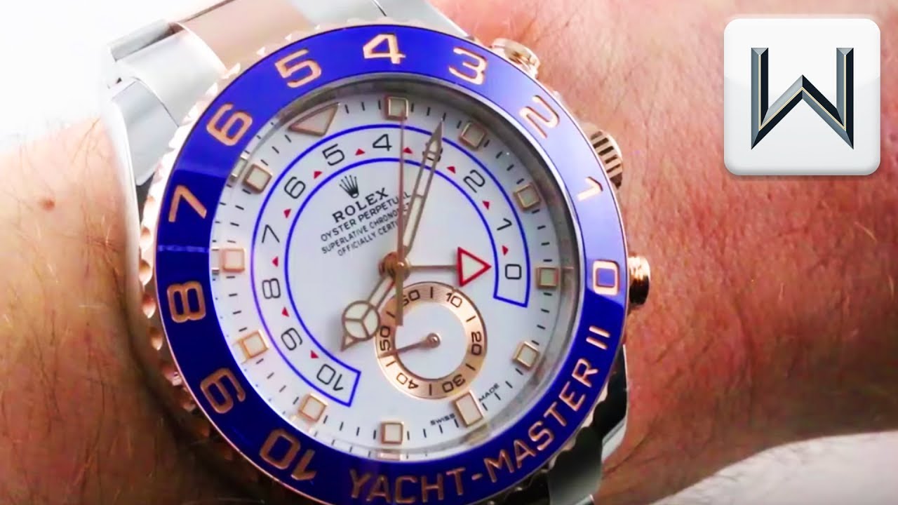 rose gold rolex yacht master ii