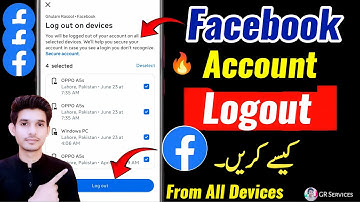How to Logout Facebook Account from Other Devices 2025 | Facebook Account Logout Kaise Kare