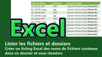 Excel - Lister les fichiers et dossiers d