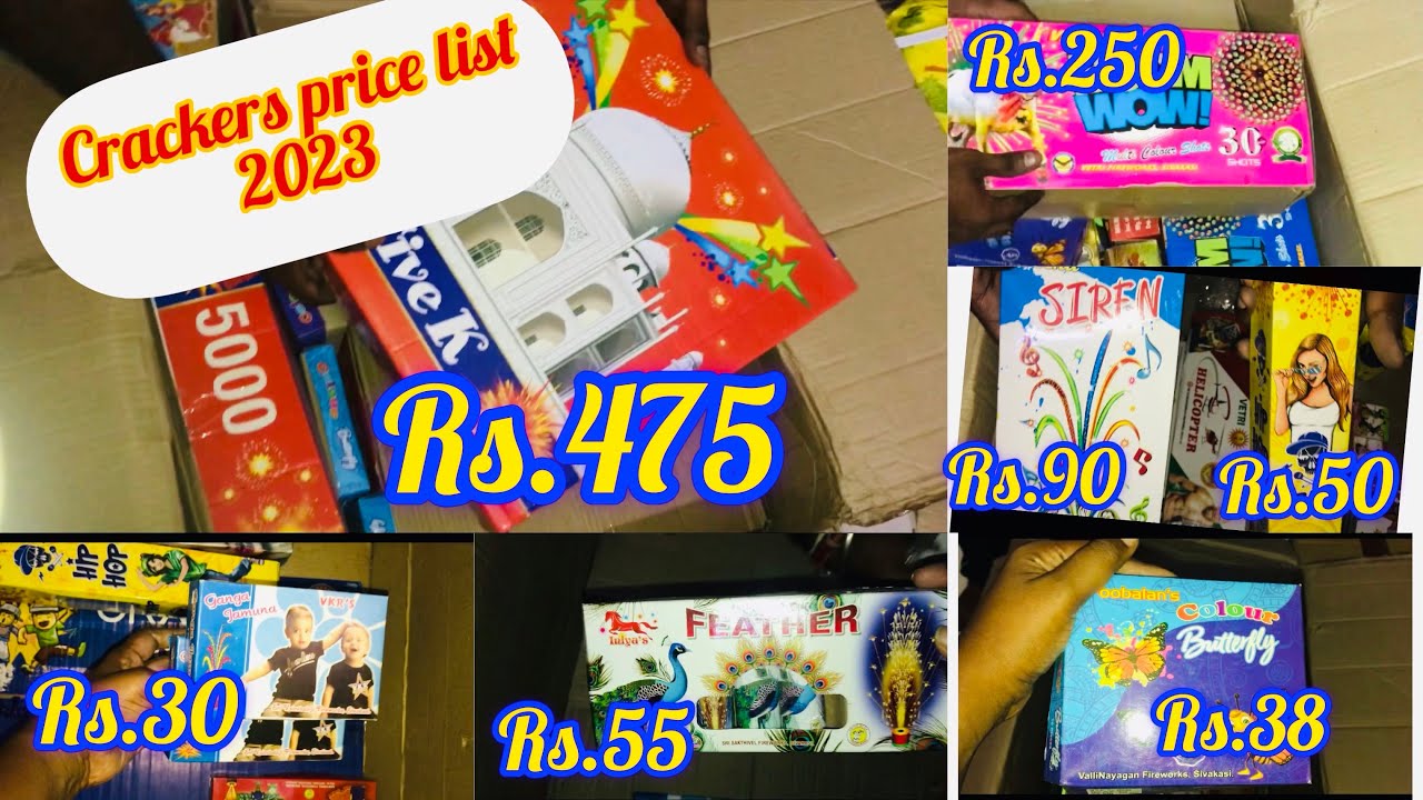 Kannan crackers price list 2023 Kannan crackers Sivakasi crackers