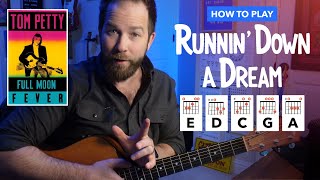 How to Play "Runnin' Down a Dream" by Tom Petty • Guitar Lesson with Intro Tab, Chords, & Strumming